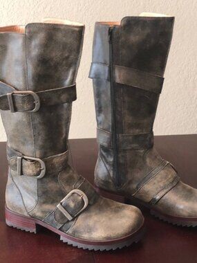 Sundance Sage green mid calf boot